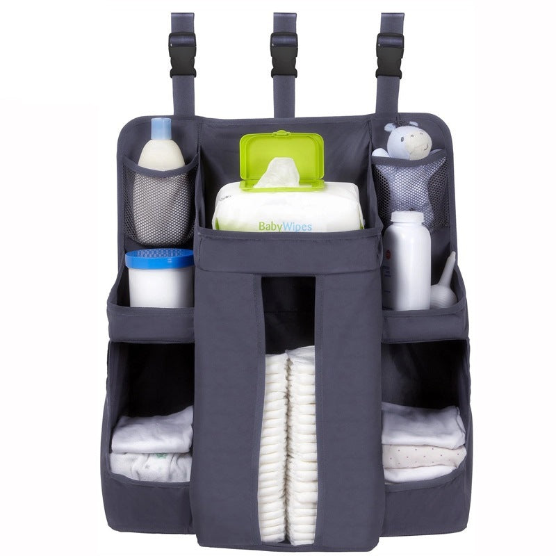 Baby Crib Bedside Storage Hanging Bag Diaper Bag