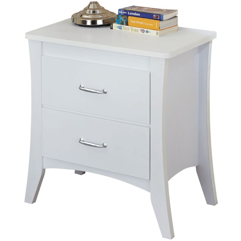 Babb Night Table in White 97264