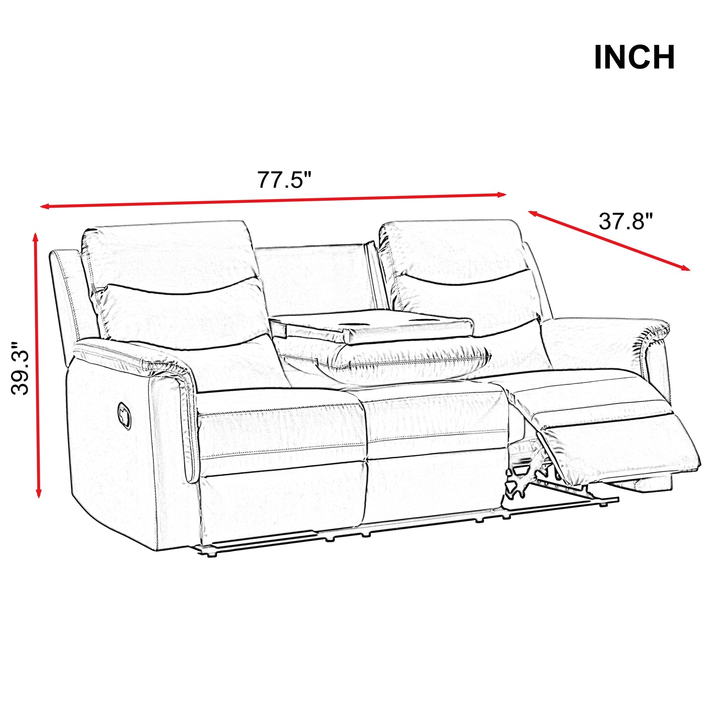 MOTION GREY SOFA
