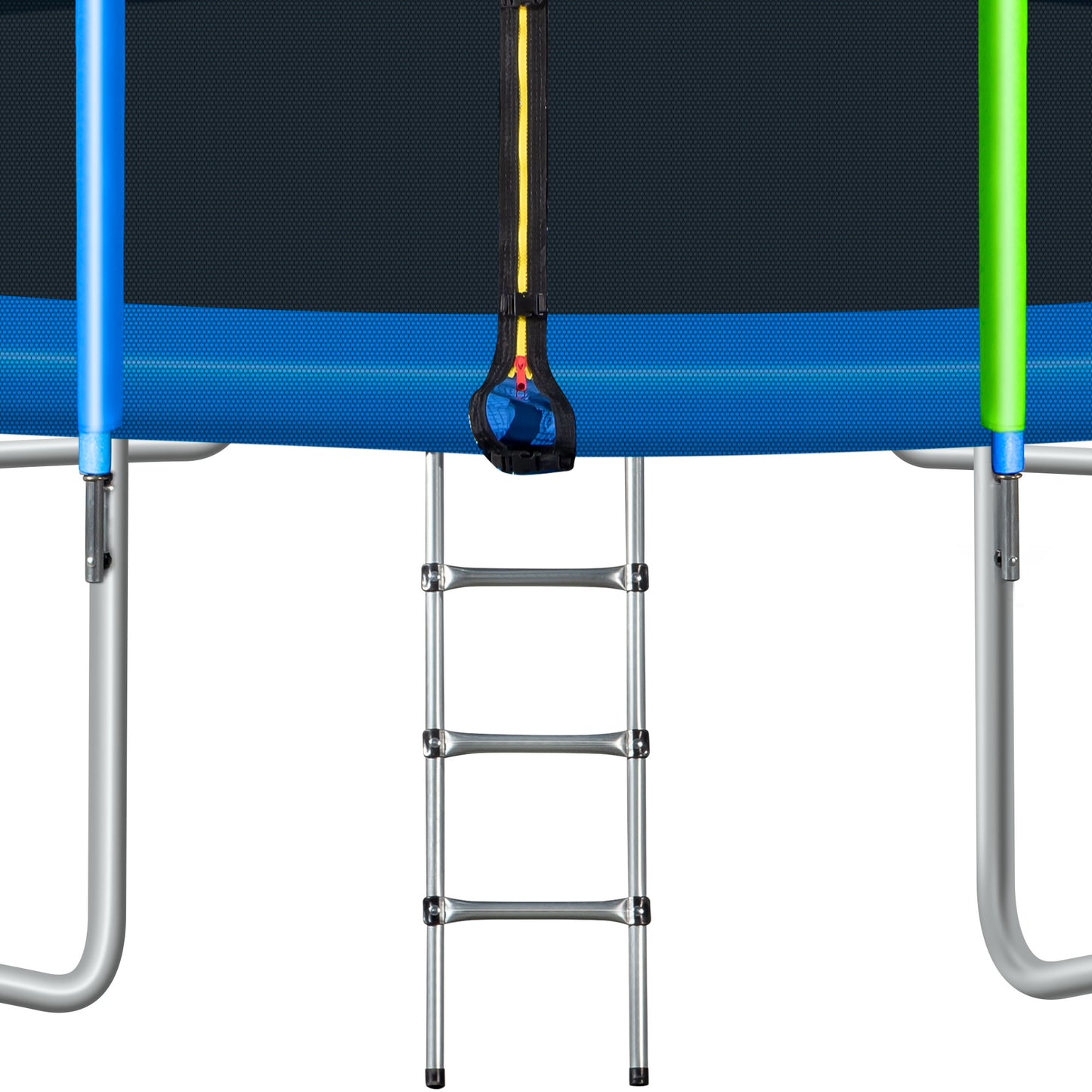 16FT Recreational Trampoline for Kids with Safety Enclosure Net, Ladder and 12 Wind Stakes