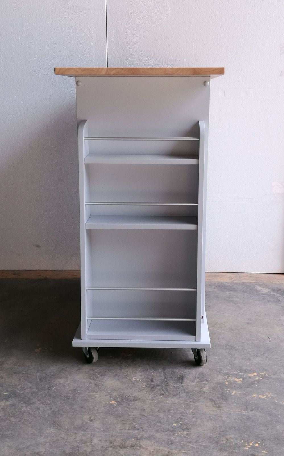 Tullarick Kitchen Cart, Natural & Gray 98310