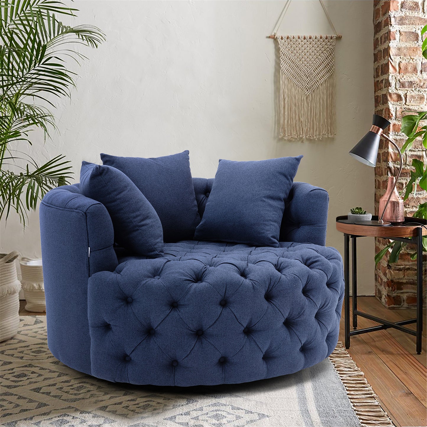 Modern Akili swivel accent chair