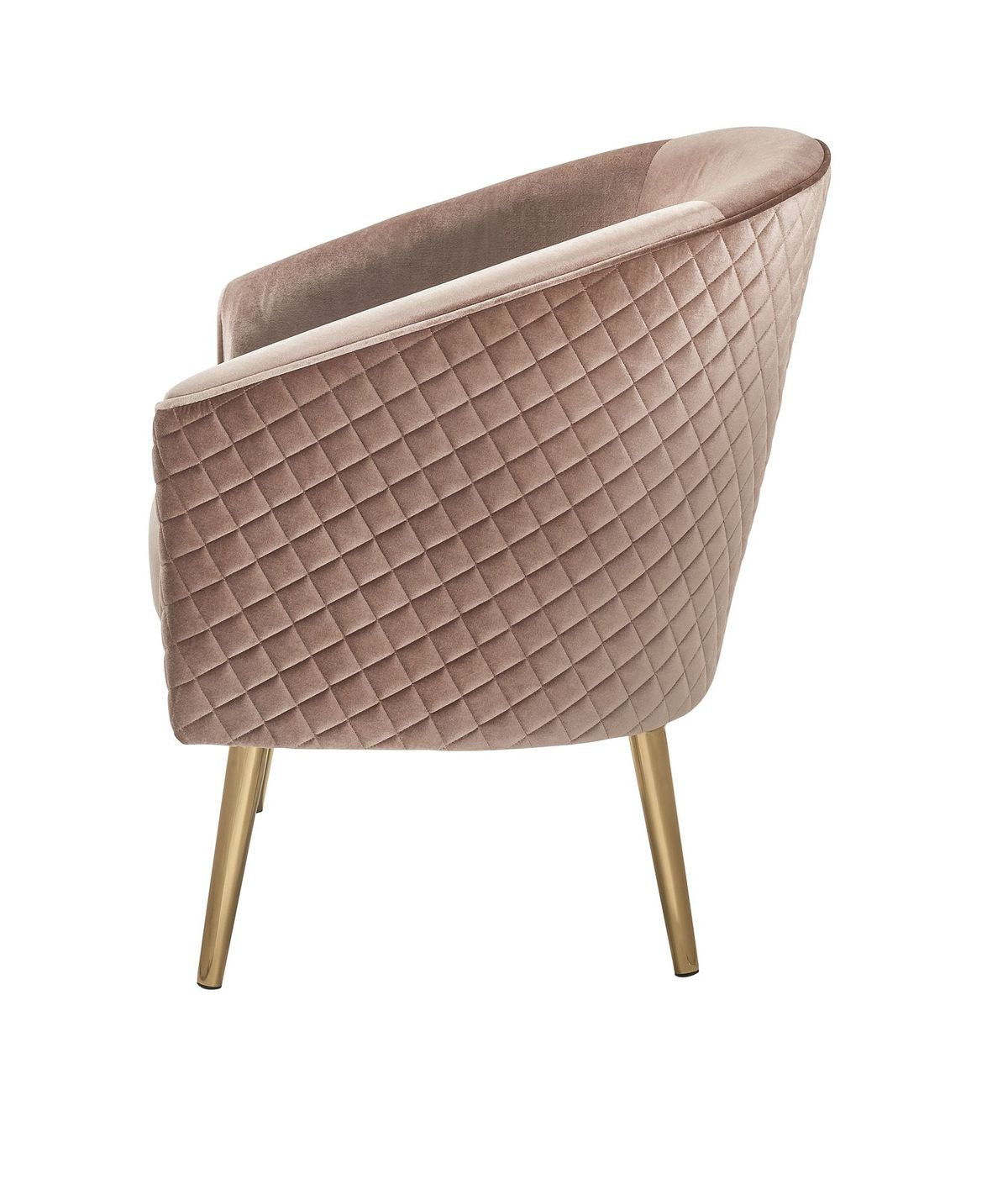 Benny Accent Chair, Velvet & Gold 59885