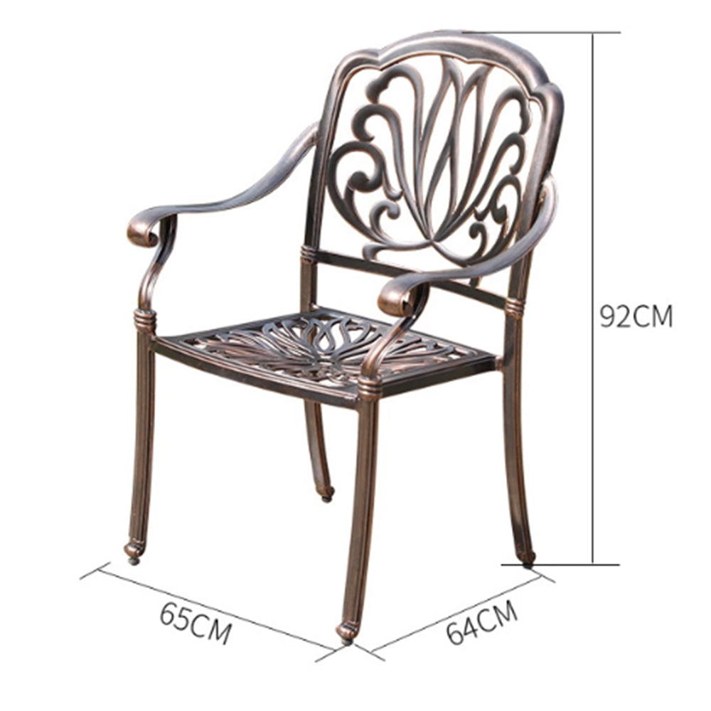 Garden Furniture Chairs 5 Pcs Set with Cushions
