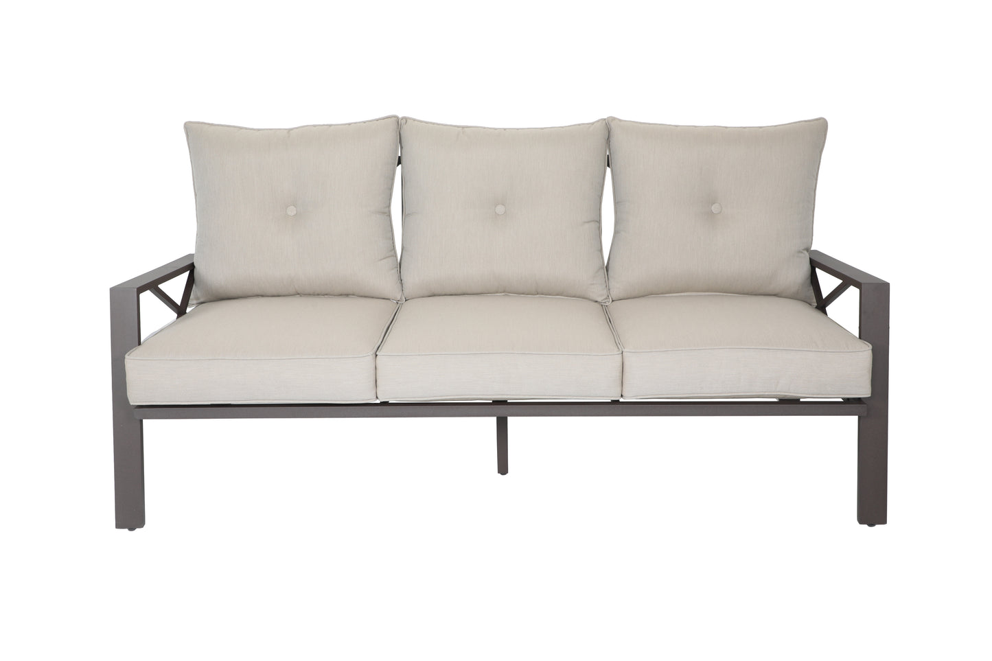 Modern Muse 4 pcs Aluminum Patio Sofa set with Cushion,KD