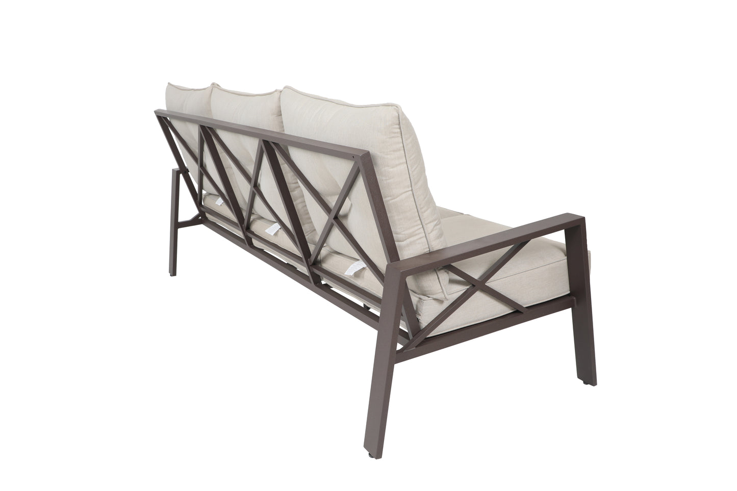 Modern Muse 4 pcs Aluminum Patio Sofa set with Cushion,KD