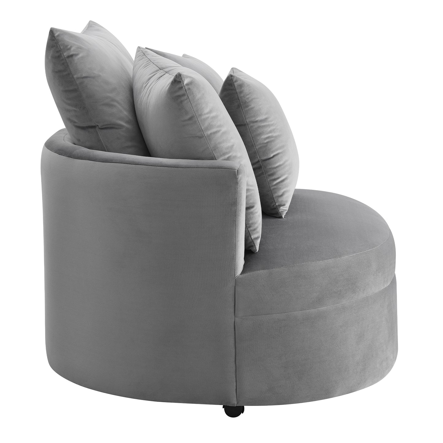 360 Swivel Barrel Chair with 4 Movable Pillows
