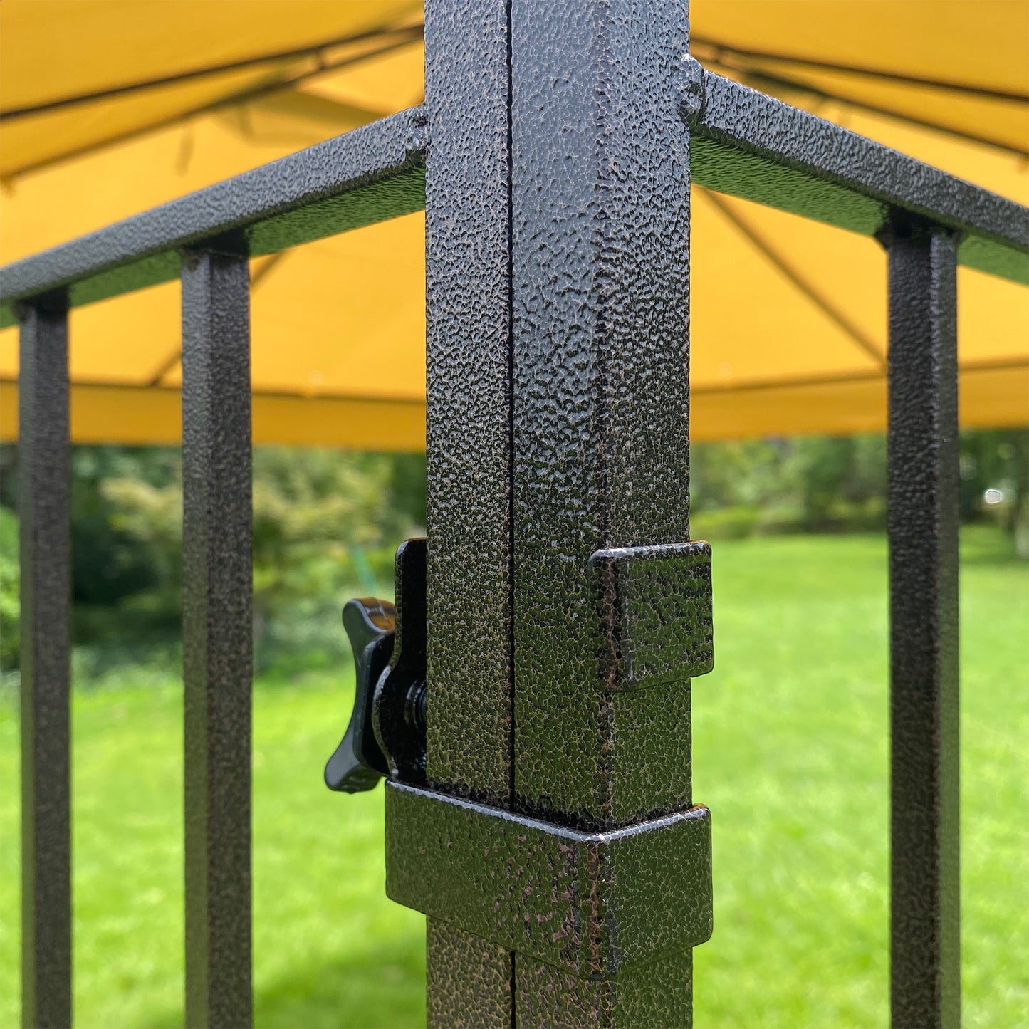 10x10Ft Outdoor Patio Gazebo Canopy Tent With Ventilated Double Roof And Mosquito Net (Detachable Mesh Screen On All Sides)