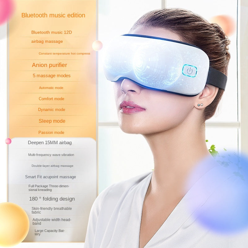 Bluetooth Music Hot Compress Eye Mask Massager