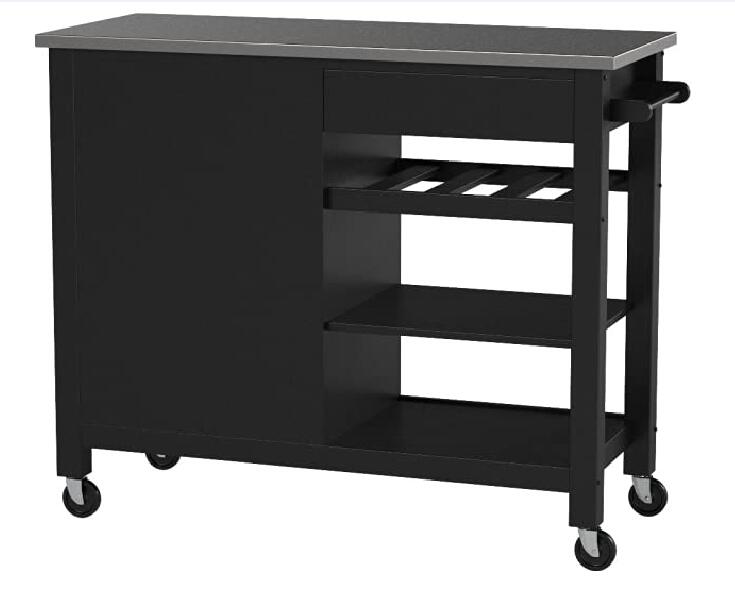 Ottawa Kitchen Cart, Stainless Steel
