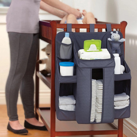 Baby Crib Bedside Storage Hanging Bag Diaper Bag