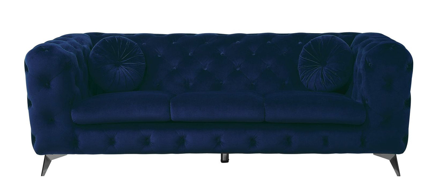 Atronia Sofa, Blue Fabric 54900