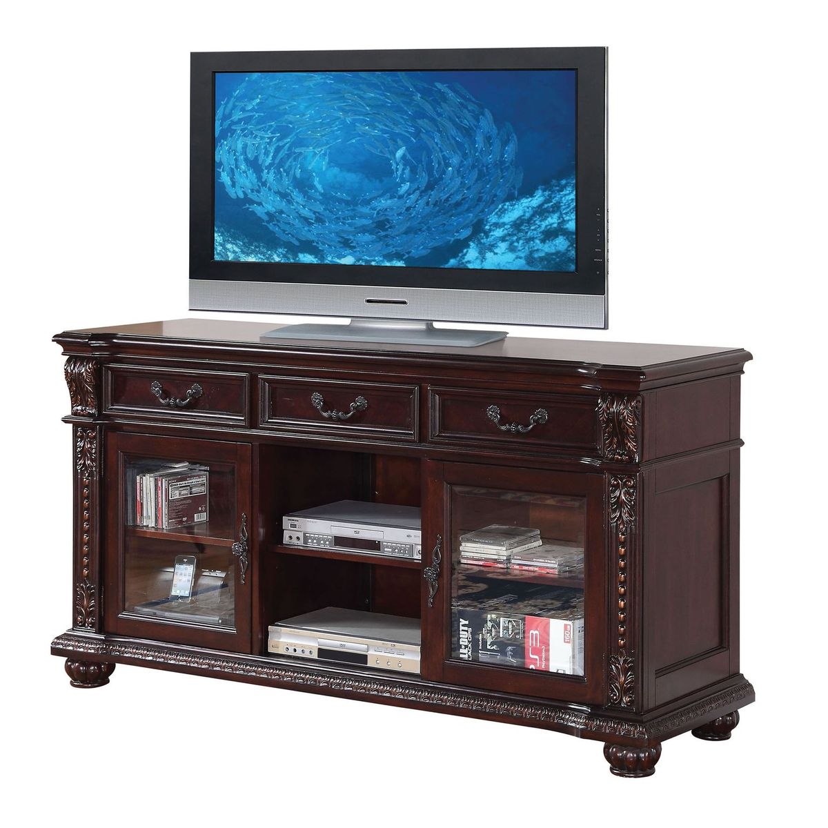 Anondale TV Stand in Cherry 10321