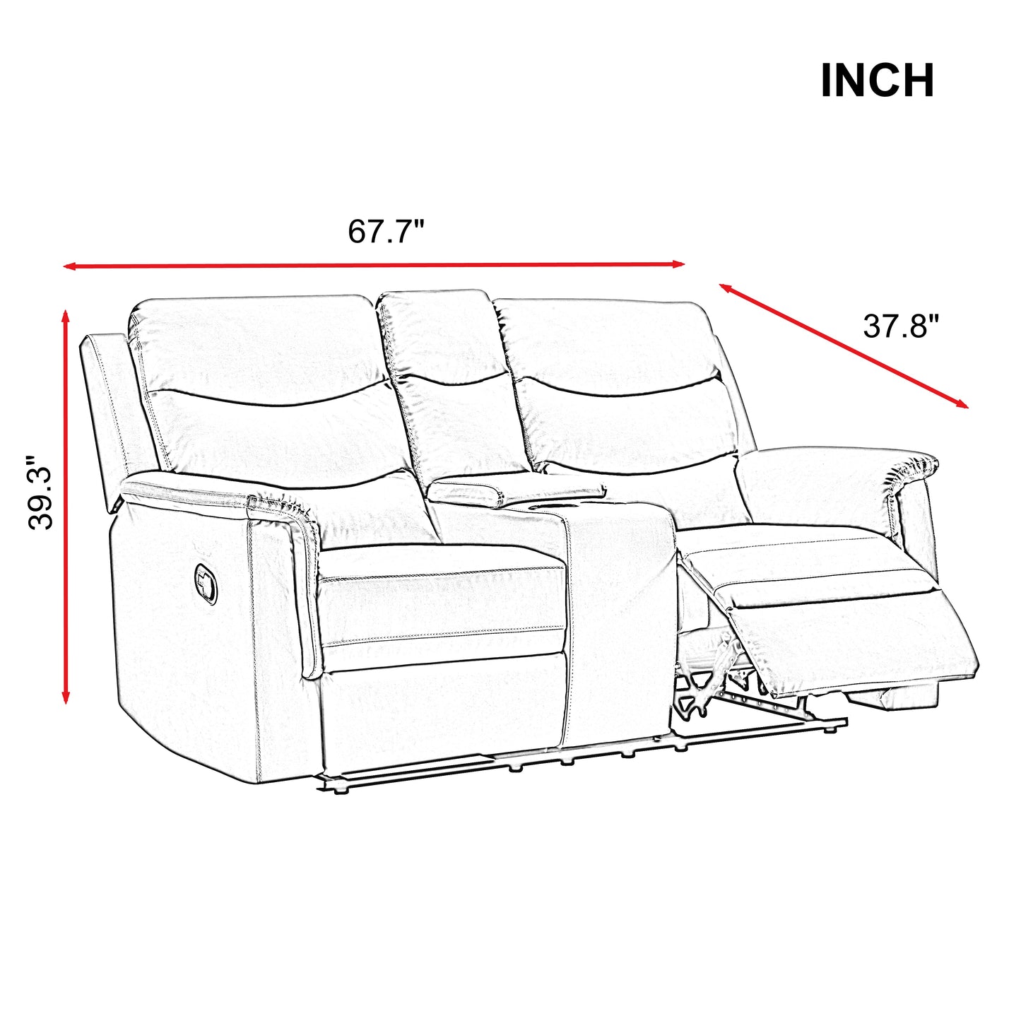 MOTION GREY SOFA