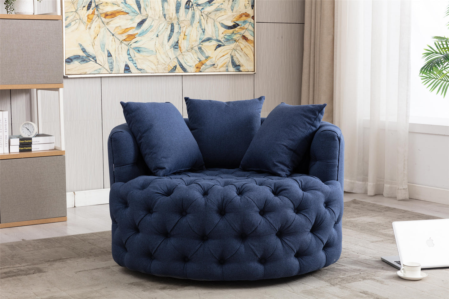 Modern Akili swivel accent chair