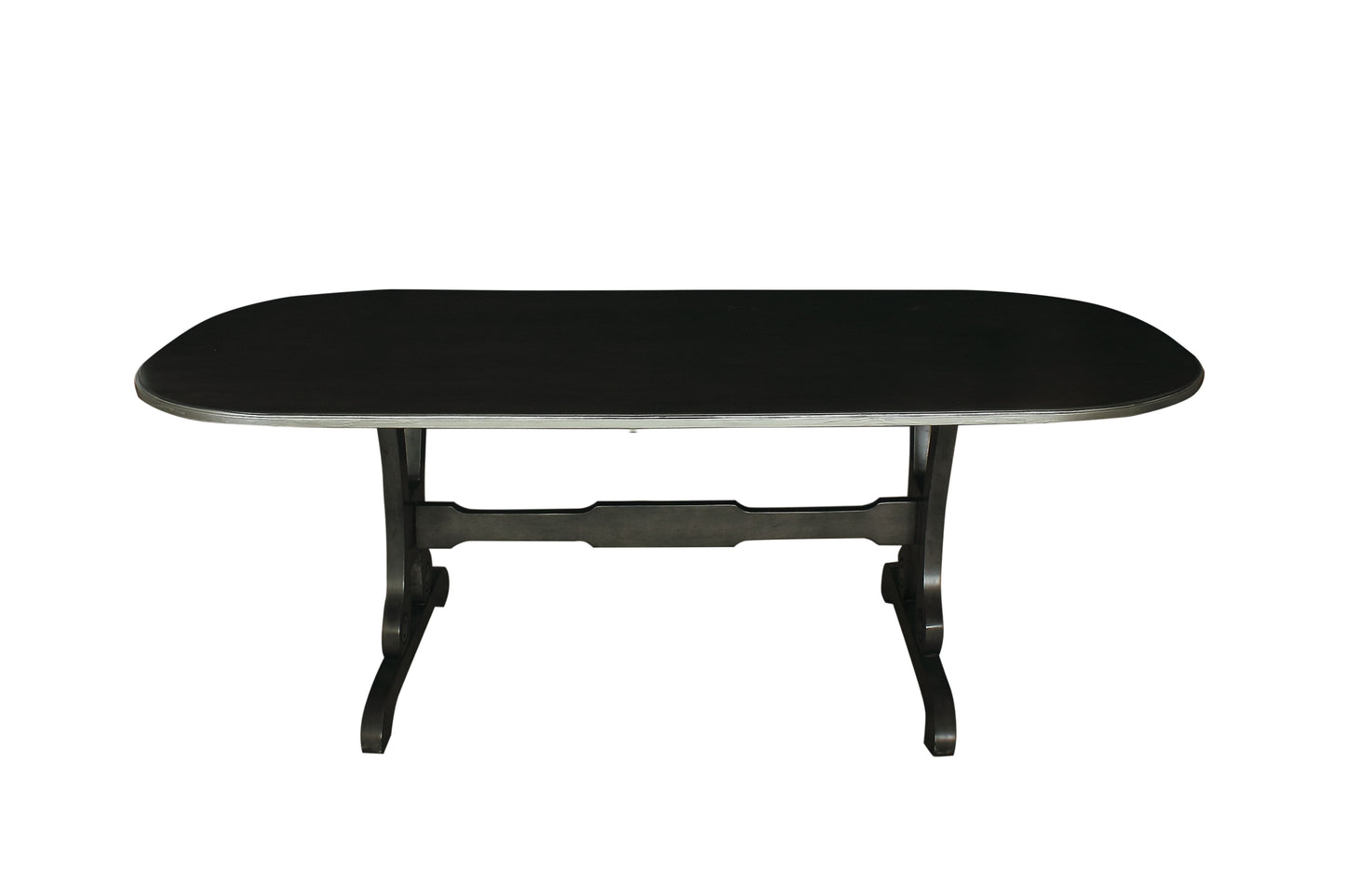 House Beatrice Dining Table, Charcoal Finish 68810