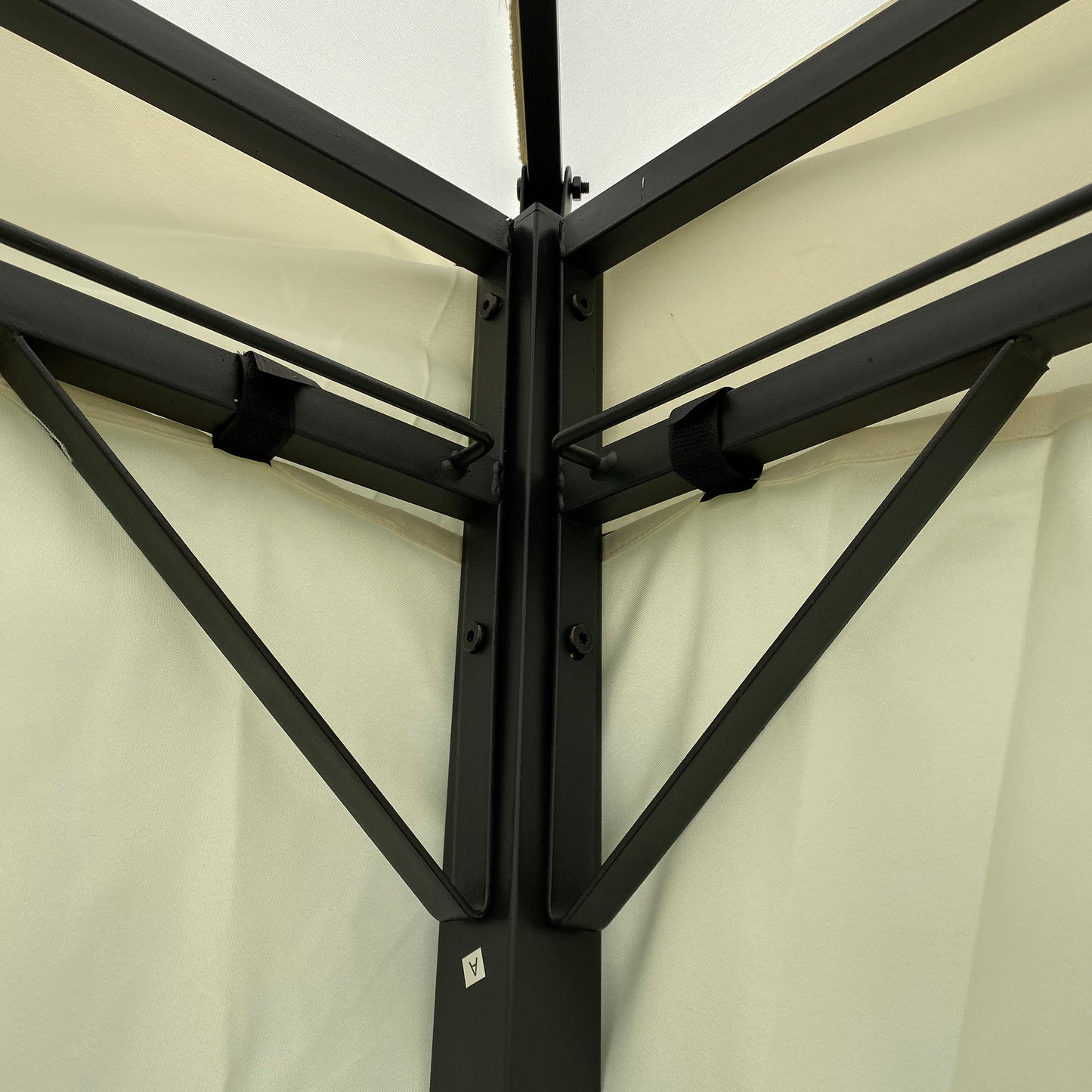 10x10 Ft Outdoor Patio Garden Gazebo Tent,Outdoor Shading, Gazebo Canopy With Curta,Beige
