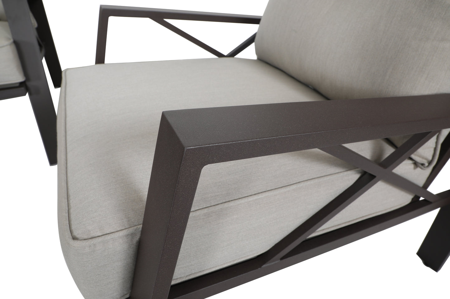Modern Muse 4 pcs Aluminum Patio Sofa set with Cushion,KD
