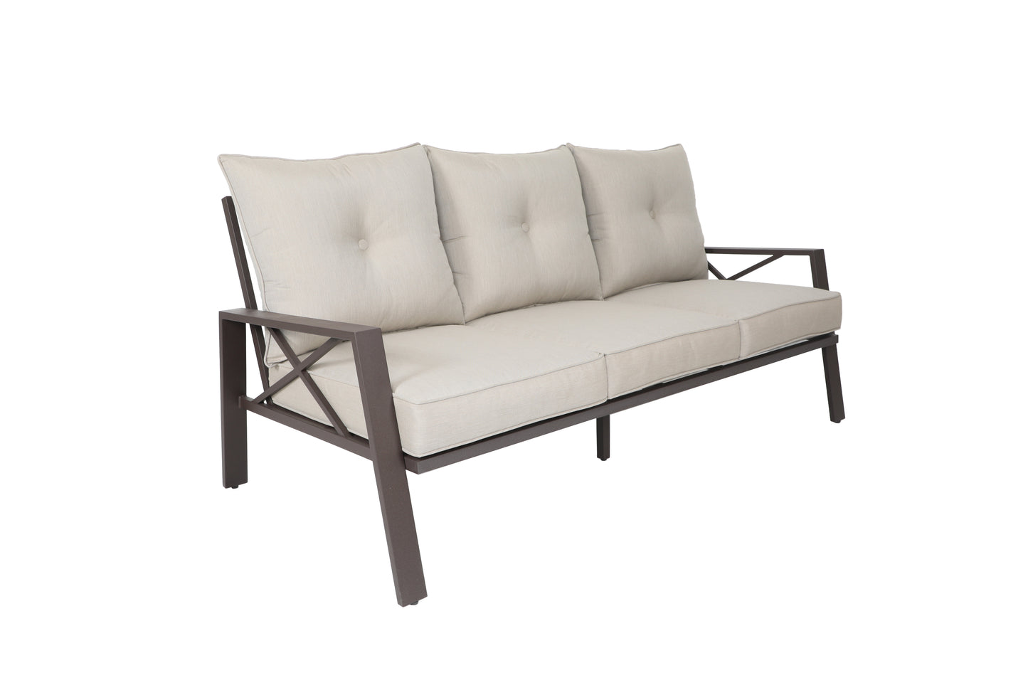 Modern Muse 4 pcs Aluminum Patio Sofa set with Cushion,KD