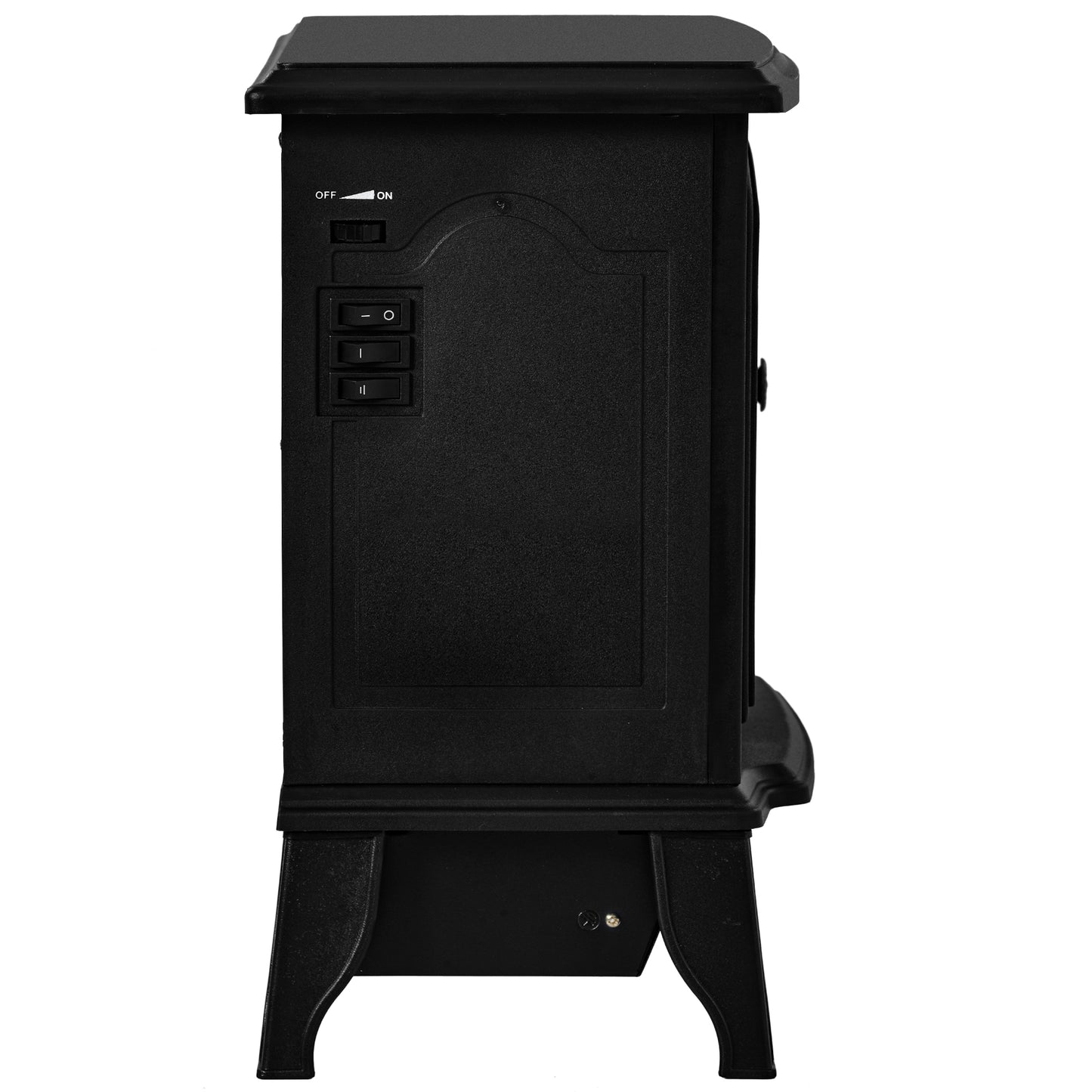 Portable Electric Fireplace Stove, Heater with Realistic Flame Effect, 2000W Overheat Auto Shut Off Safety Function