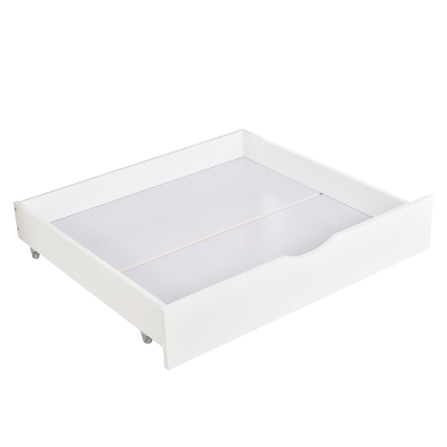 [NEW Arrival] Wooden Single Cabin Bed, House Bed with Two Storage Drawers, Playhouse Bed with Roof for Children Girls and Boys, 190*90 in Natural and White, Easy Assembly