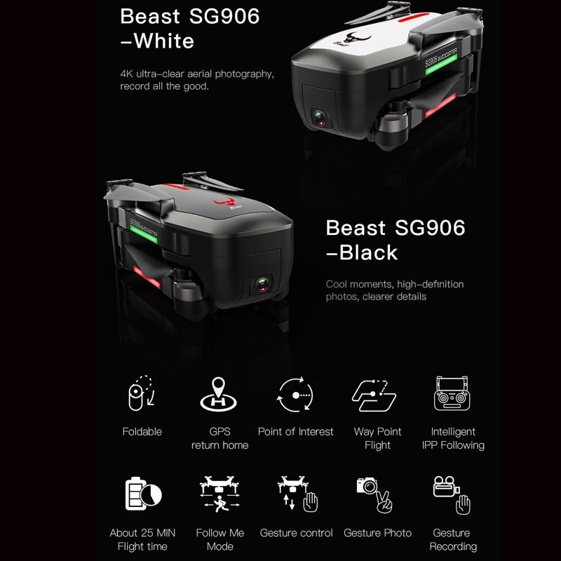 SG906 Professional Edition 4K HD aerial drone