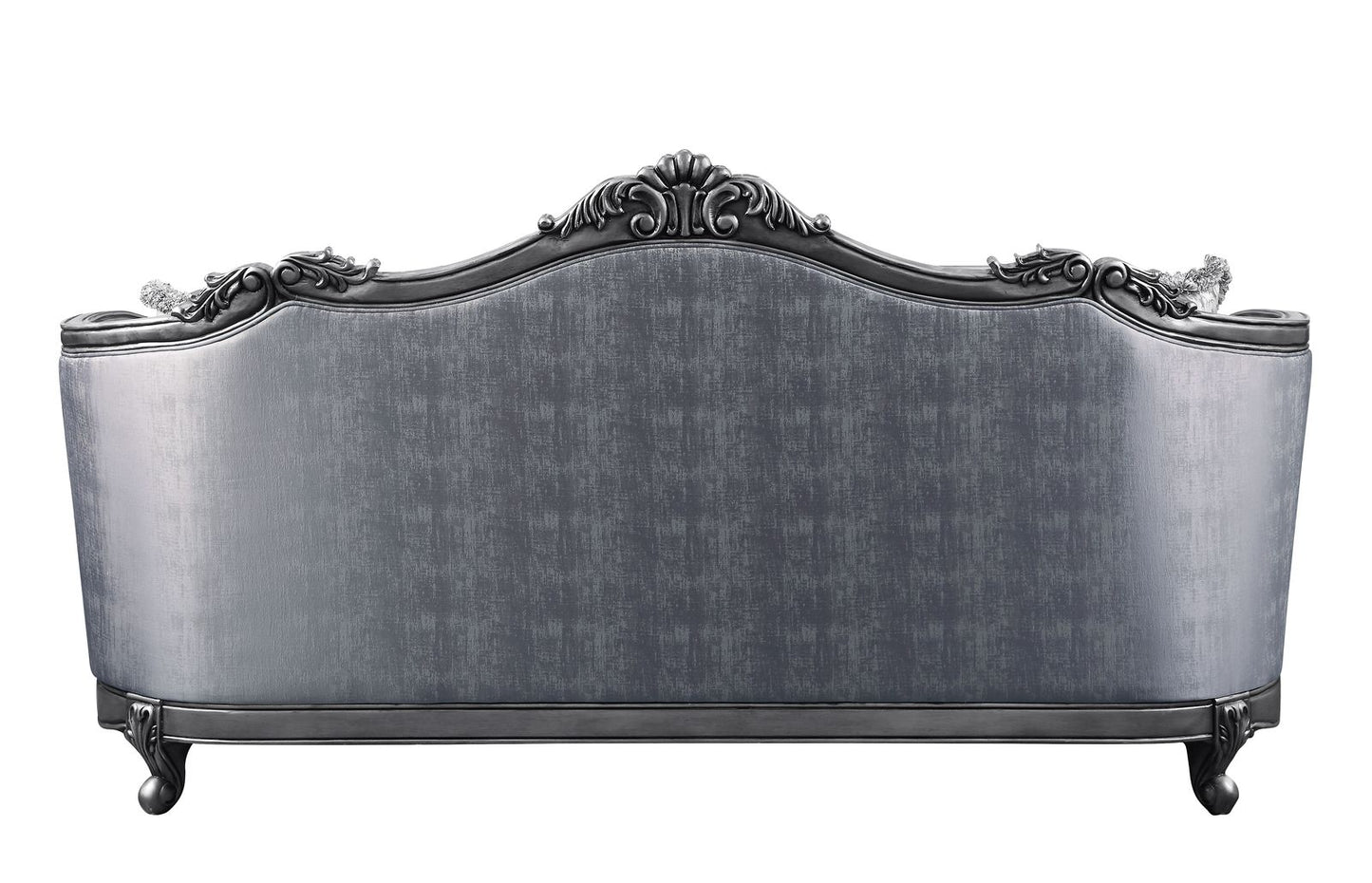 Ariadne Sofa w/5 Pillows, Fabric & Platinum 55345