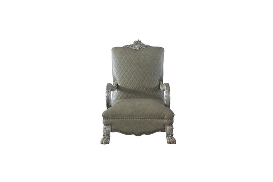 Dresden Accent Chair, Vintage Bone White & PU 58172