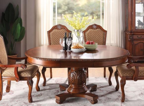 Chateau De Ville Dining Table, Cherry (1Set/2Ctn) 64170