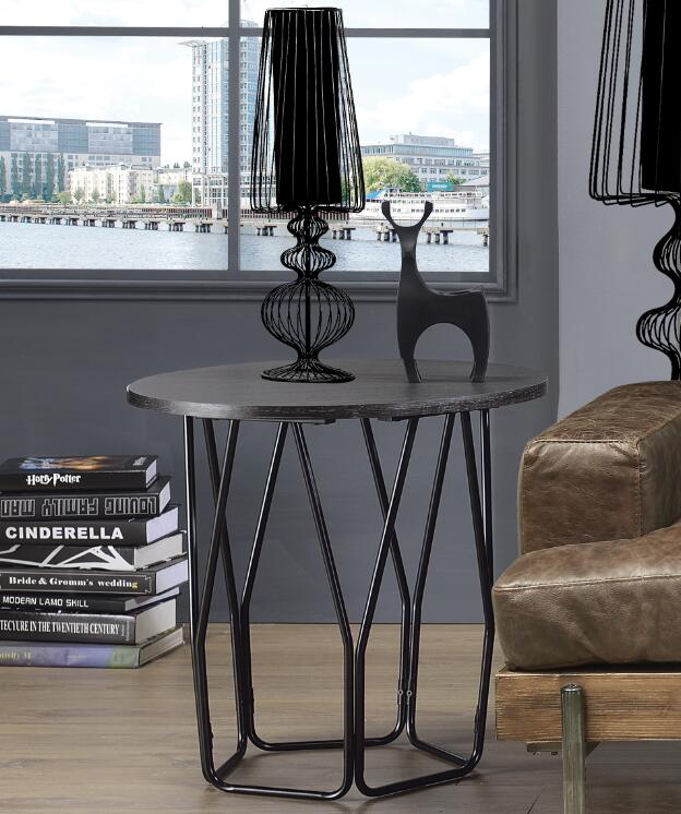 Sytira End Table, Espresso & Black 83952